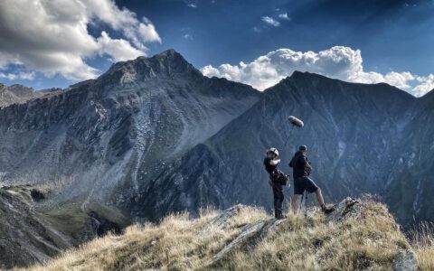 Tonassistent für Bergfilm in den Schweizer Alpen