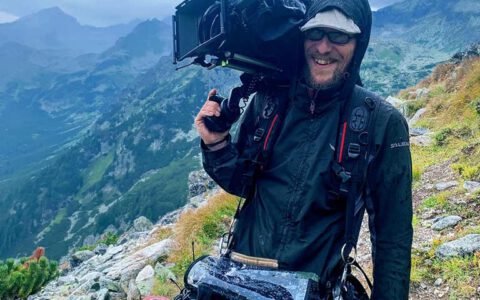 Kameraassistent für Bergfilm in der Hohen Tatra